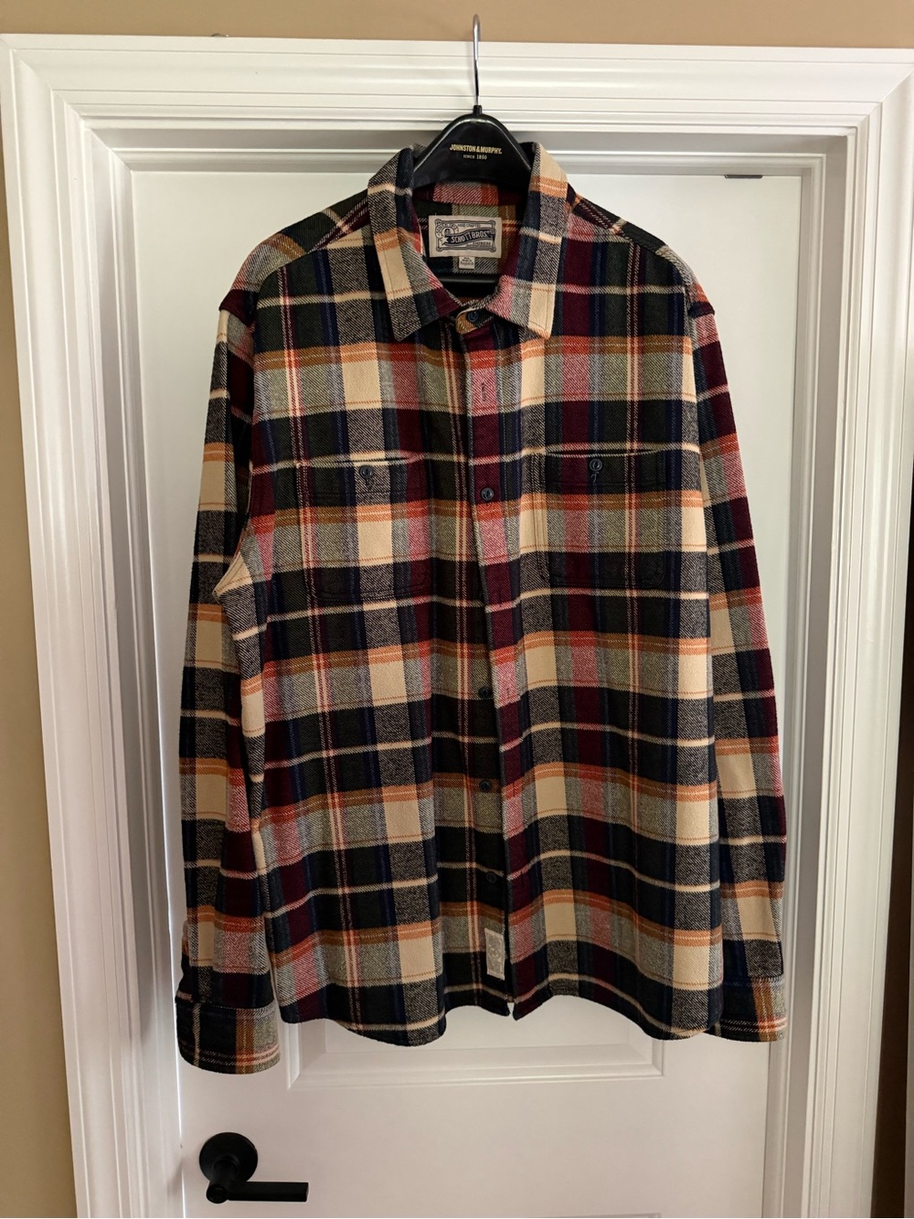 Schott Bros.Men’s Plaid Flannel Shirt Jacket - Multicolor